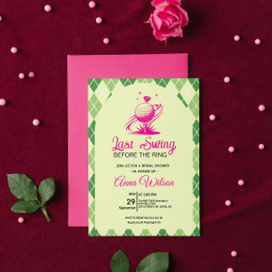 Letzter Swing vor dem Ring-Bridal-Shower Einladung