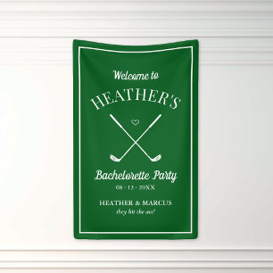 Letzter Swing vor dem Ring Golf Junggesellinnenabs Banner