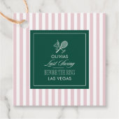 Letzter Swing vor dem Ring Junggesellinnenabschied Geschenkanhänger (Vorderseite)