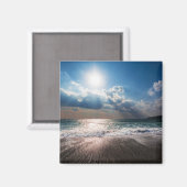 Letzter Tag am Strand Magnet (Vorderseite/Rückseite)