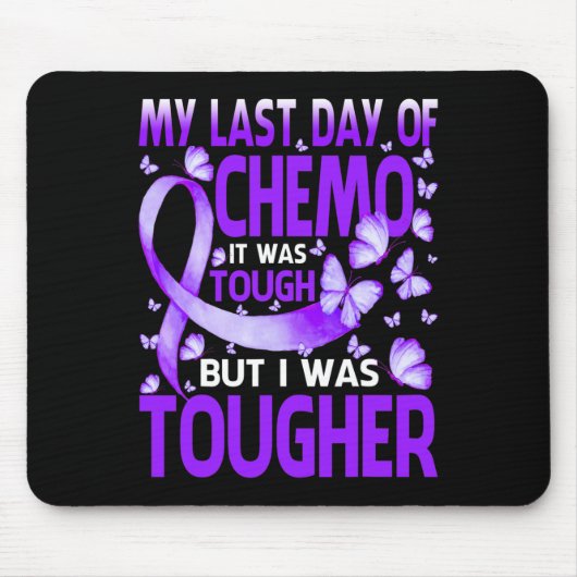 Letzter Tag Chemo Fibromyalgie Bewusstsein Butte Mousepad (Vorne)