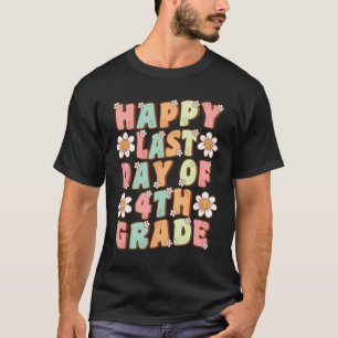 Letzter Tag der 4. Klasse Cute Groovy Vierte Klass T-Shirt