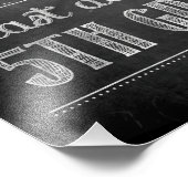 Letzter Tag der 5. Klasse Chalkboard-Zeichen Fotodruck (Ecke)