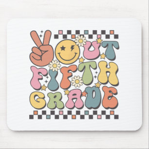 Letzter Tag der 5. Klasse Groovy Peace Out Fünfte Mousepad