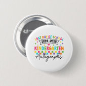 Letzter Tag der Autographie Kindergarten Graduat Button (Vorne & Hinten)