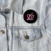 Letzter Tag der Bestrahlung Brustkrebs bekämpft Button (Beispiel)