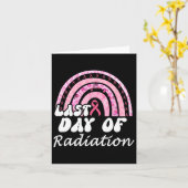 Letzter Tag der Bestrahlung Brustkrebserkrankung Karte (Gelbe Blume)