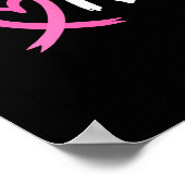 Letzter Tag der Bestrahlung Chemo Brustkrebs Liebe Poster (Ecke)