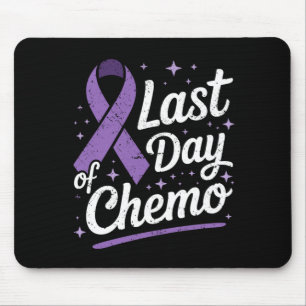 Letzter Tag der Chemotherapie Lila Band Krebs Mousepad