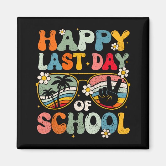 Letzter Tag der Schule Abschluss Groovy Lehrer Stu Magnet (Vorne)