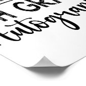 Letzter Tag der Schule Autogramm - 5. Klasse Poster (Ecke)