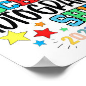 Letzter Tag der Schule Autograph Kindergarten Grad Poster (Ecke)