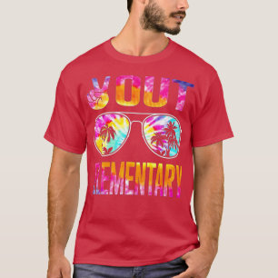 Letzter Tag der Schule Frieden Out Grundschullehre T-Shirt