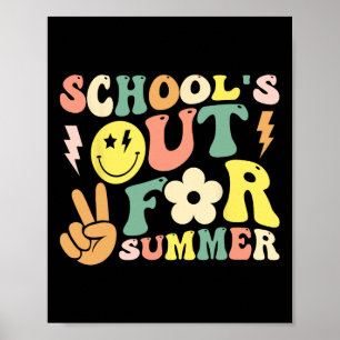 Letzter Tag der Schule Groovy Schulen für den Somm Poster