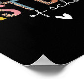 Letzter Tag der Schule Leopard Lehrer Schüler Kind Poster (Ecke)