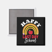 Letzter Tag der Schule Rainbow Leopard Lehrer Stud Magnet (Vorderseite/Rückseite)