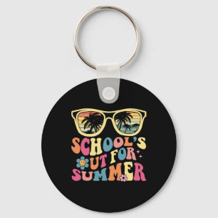 Letzter Tag der Schule Retro Lehrer Schule#39;s ou Schlüsselanhänger