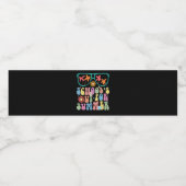 Letzter Tag der Schule: Sommerliche Sommerferien Wasserflaschenetikett (Einzelnes Label)