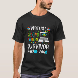 Letzter Tag der Schule Virtual 2D Grade Survivor 2 T-Shirt