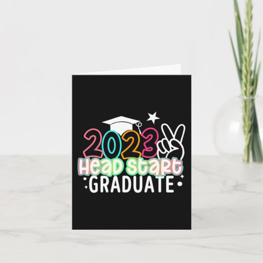 Letzter Tag der Schulkinder 2023 Hauptanfang Karte (Vorderseite)