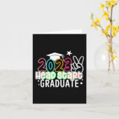 Letzter Tag der Schulkinder 2023 Hauptanfang Karte (Gelbe Blume)