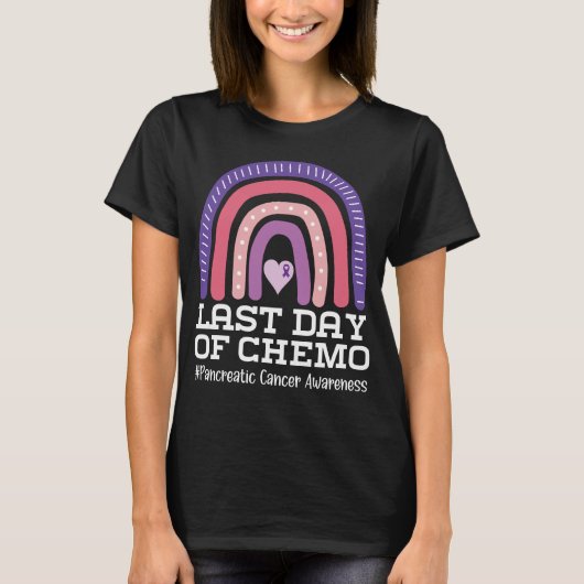 Letzter Tag des Chemo-Bauchspeicheldrüsenkrebs T-Shirt (Vorderseite)