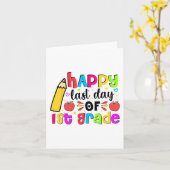 Letzter Tag des ersten Schulabschlusses Karte (Gelbe Blume)