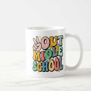 Letzter Tag des Mittelschulischen Shirts Frieden a Kaffeetasse