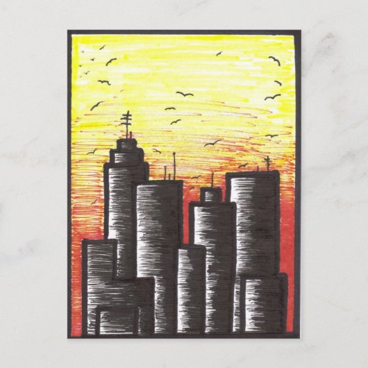 letzter Tag einer sterbenden Stadt Postkarten (Vorderseite)
