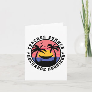 Letzter Tag Schule Shirt Lehrer Sommer-Readme-Anfr Karte
