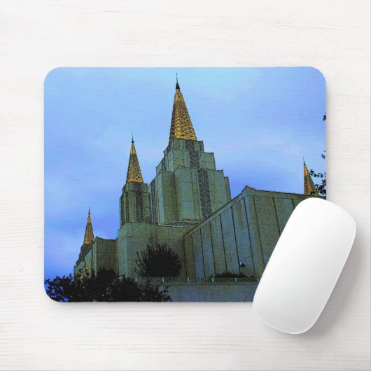 Letzter Tagesheilig-Tempel Mousepad (Mit Mouse)