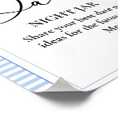 Letzter Toast Am Coast Datum Hochzeitszeichen Poster (Ecke)