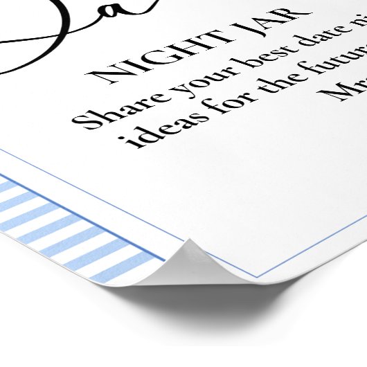 Letzter Toast Am Coast Datum Hochzeitszeichen Poster (Ecke)