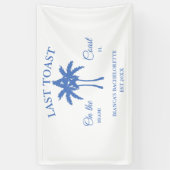 Letzter Toast am Junggeselinnen-Abschied am Strand Banner (Vertikal)