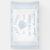 Letzter Toast am Junggeselinnen-Abschied am Strand Banner (Vertikal)