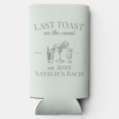 Letzter Toast am Junggeselinnen-Abschied am Strand Selters Dosenkühler (Rückseite)