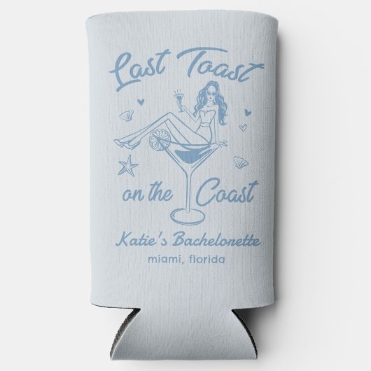 Letzter Toast am Junggeselinnen-Abschied am Strand Selters Dosenkühler (Vorderseite)