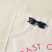 Letzter Toast am Junggeselinnen-Abschied am Strand Strandtuch (Beispiel)