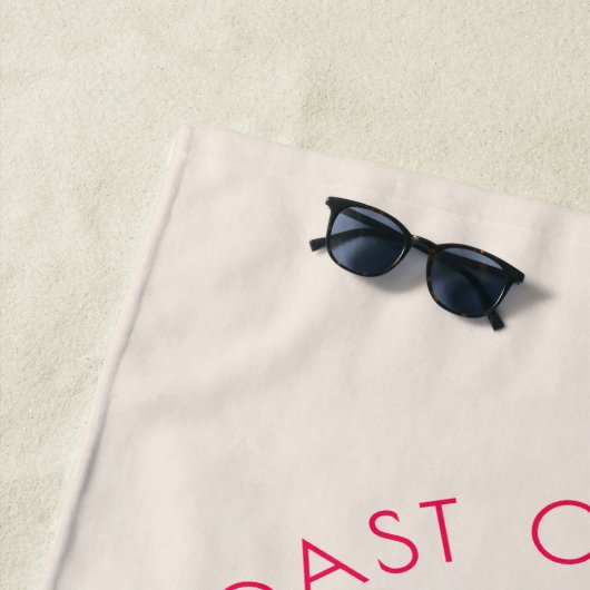 Letzter Toast am Junggeselinnen-Abschied am Strand Strandtuch (Beispiel)