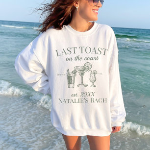 Letzter Toast am Junggeselinnen-Abschied am Strand Sweatshirt
