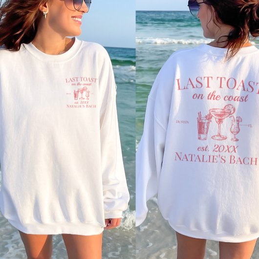 Letzter Toast am Junggeselinnen-Abschied am Strand Sweatshirt