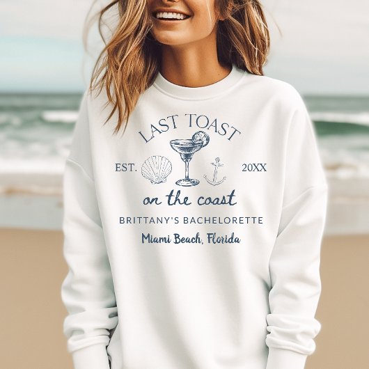 Letzter Toast am Junggeselinnen-Abschied am Strand Sweatshirt