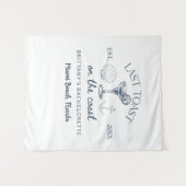 Letzter Toast am Junggeselinnen-Abschied am Strand Wandteppich (Vorderseite (Horizontal))