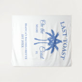 Letzter Toast am Junggeselinnen-Abschied am Strand Wandteppich (Vorderseite (Horizontal))