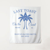 Letzter Toast am Junggeselinnen-Abschied am Strand Wandteppich (Vorderseite)