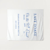 Letzter Toast am Junggeselinnen-Abschied am Strand Wandteppich (Vorderseite (Horizontal))