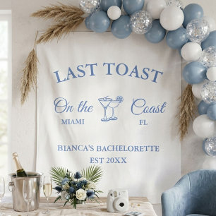 Letzter Toast am Junggeselinnen-Abschied am Strand Wandteppich