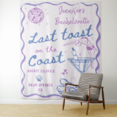 Letzter Toast am Junggeselinnen-Abschied an der Kü Wandteppich (Beispiel)