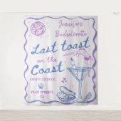 Letzter Toast am Junggeselinnen-Abschied an der Kü Wandteppich (Vorderseite)