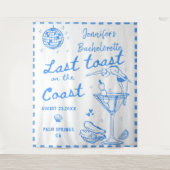 Letzter Toast am Junggeselinnen-Abschied an der Kü Wandteppich (Vorderseite)